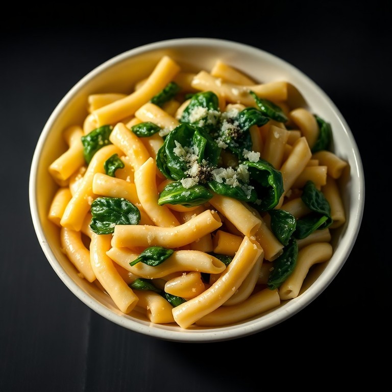 Romige Pasta met Nieuw-Zeelandse Spinazie en Knoflook