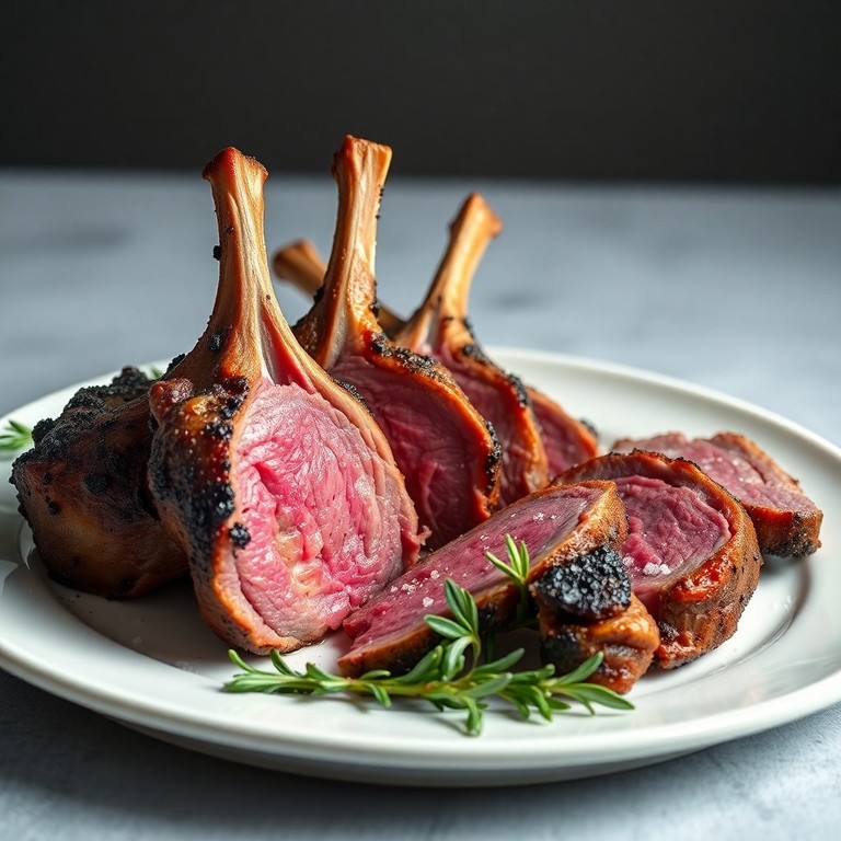 High-Heat Roasted Rack of Lamb with Coconut Sugar and Black Pepper Crust (2)