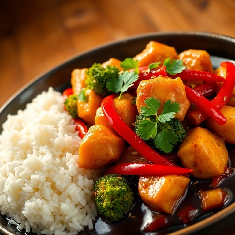 Snabb Wokad Kycklinggryta med Broccoli och Chili