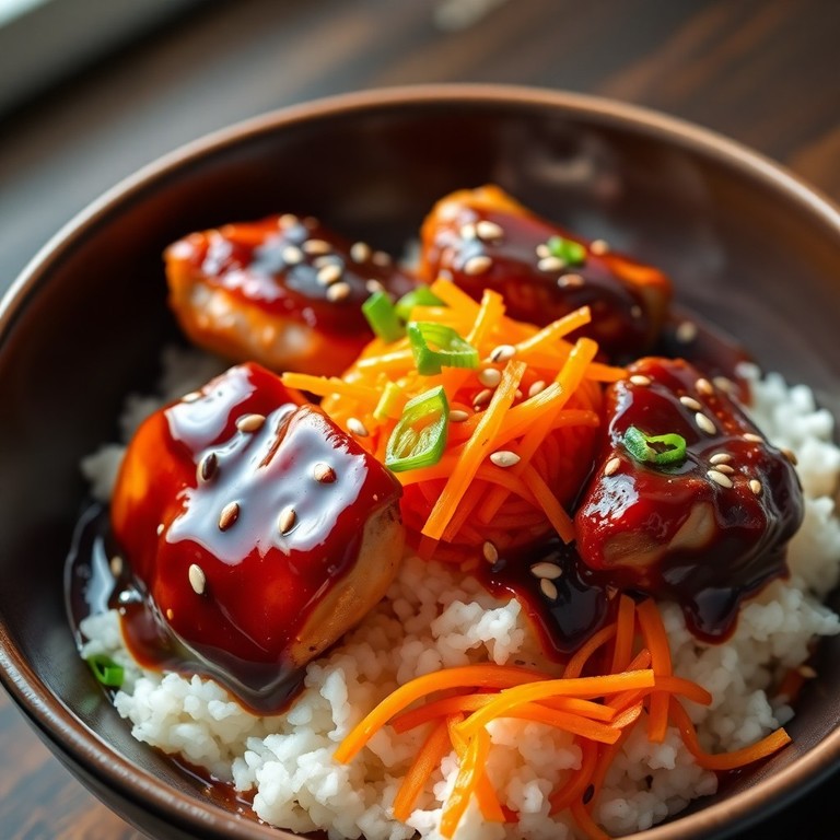 Bowl de Arroz Japonês com Frango Teriyaki