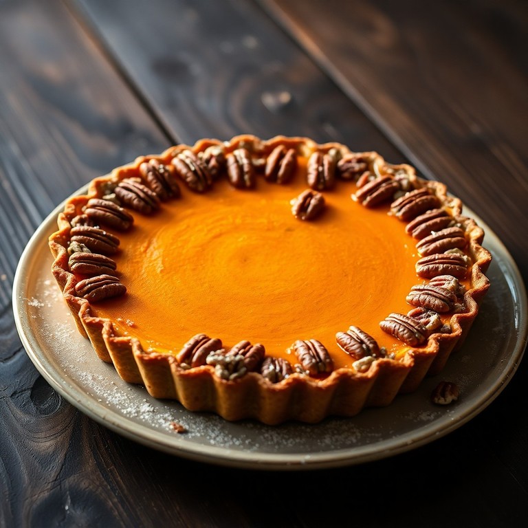 Tarte de Batata Doce com Nozes e Especiarias