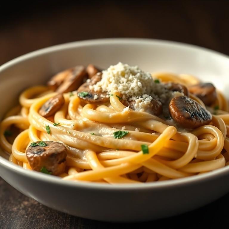 Паста в Сливочном Соусе с Грибами (15-минутный Рецепт)