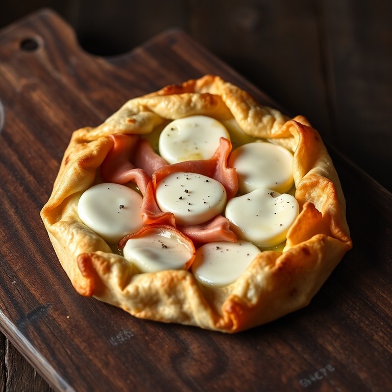 Tarte Rustique Croustillante au Chèvre et Jambon