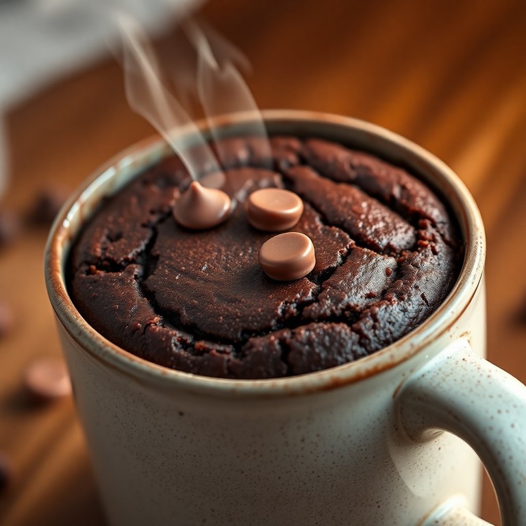 Mug Cake de Chocolate Sin Azúcar ni Harina (Keto/Saludable)