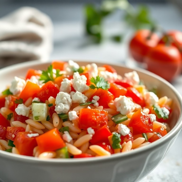 Salade d'Orzo de Lupins Méditerranéenne
