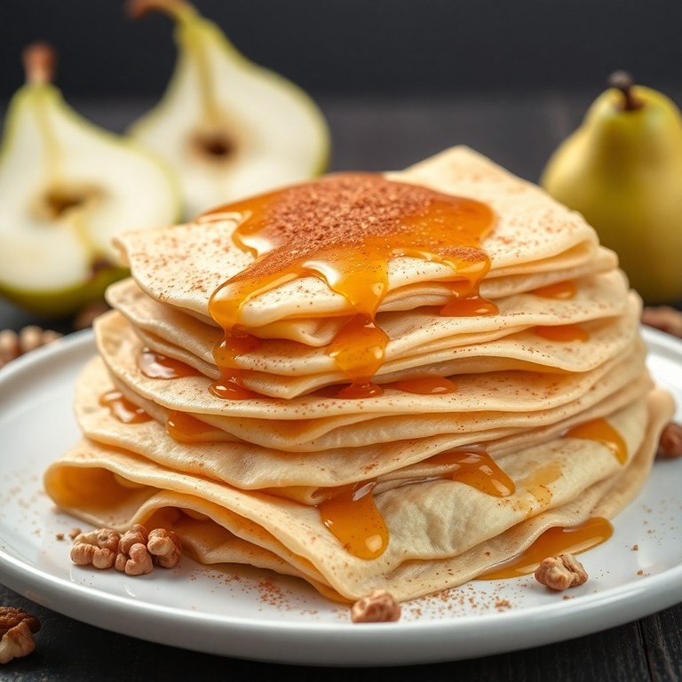 Crepes di Farina di Pera e Latte (Senza Uova)