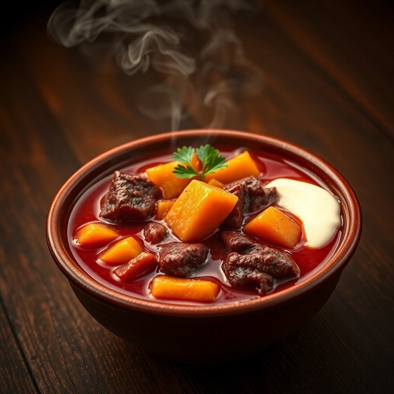 Klassischer Ungarischer Gulyásleves nach Gundel-Art