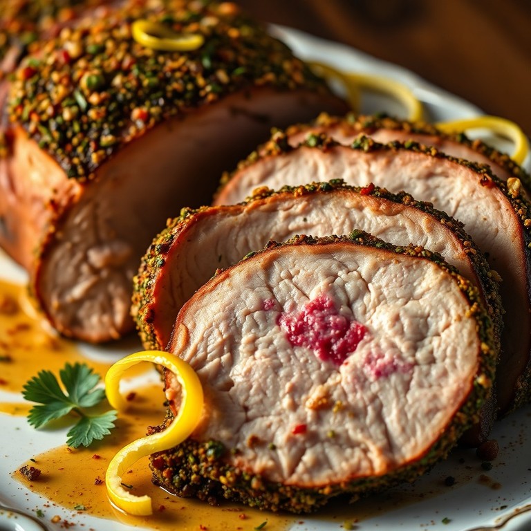 Carré de Porc Croustillant au Za'atar et Citron
