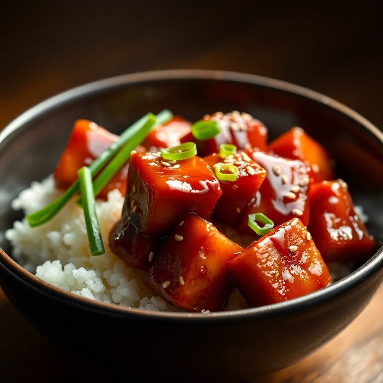 Porc Laqué au Miel et Sauce Soja