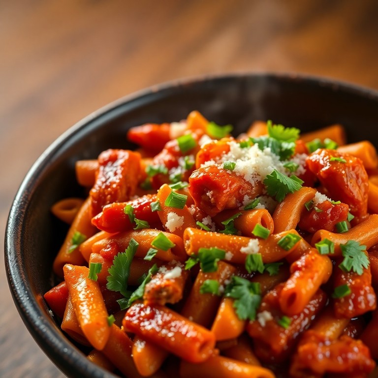 Быстрые Острые Макароны с Курицей и Чили