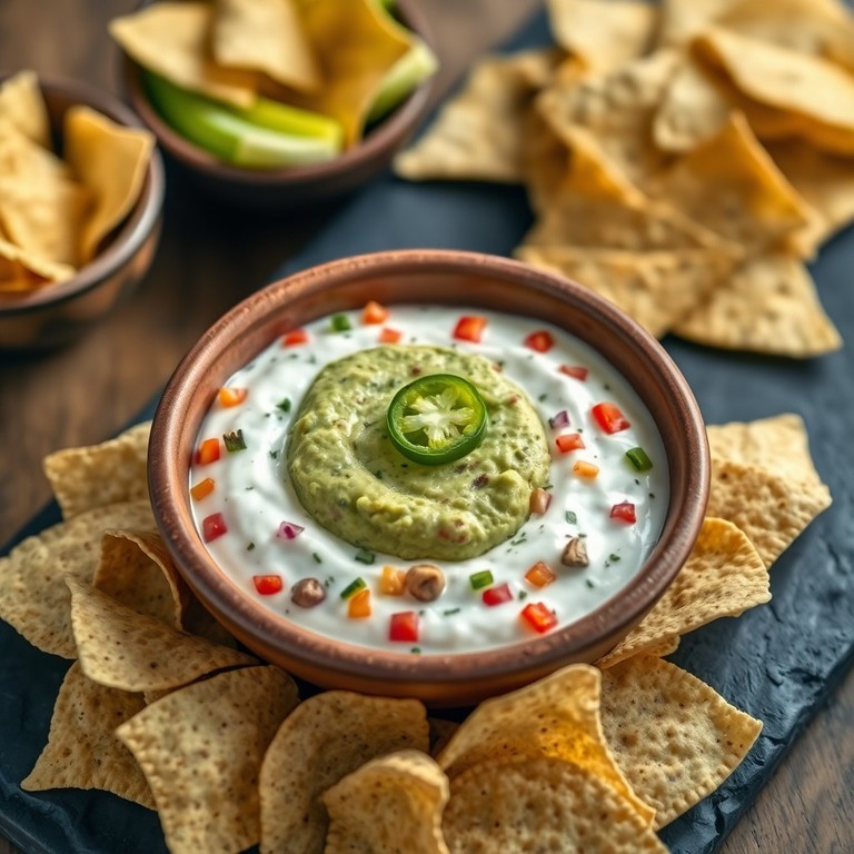 Dip Cremoso de Verduras Asadas y Jalapeño