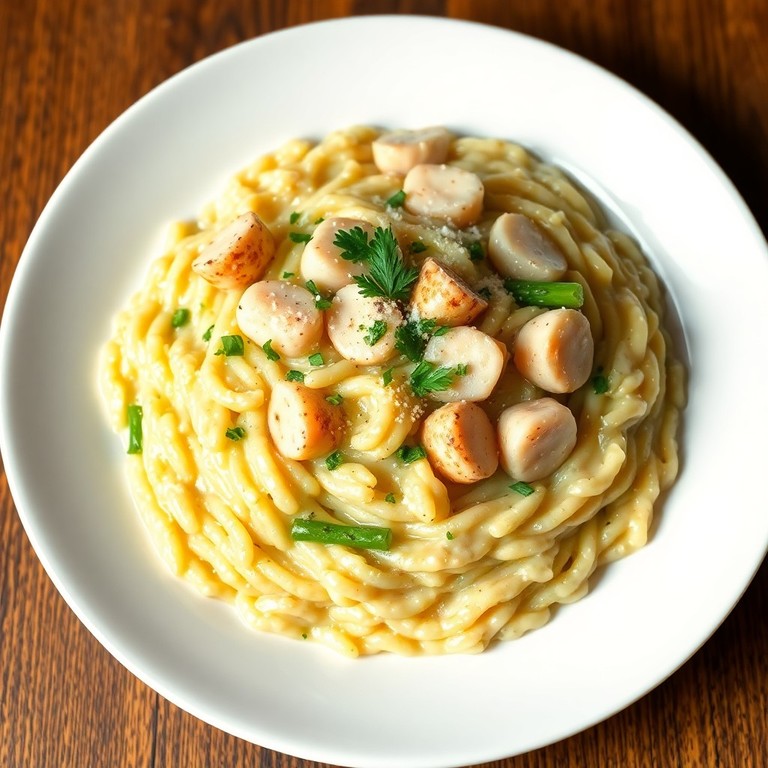 Risotto Cremoso de Sepia y Espárragos Verdes