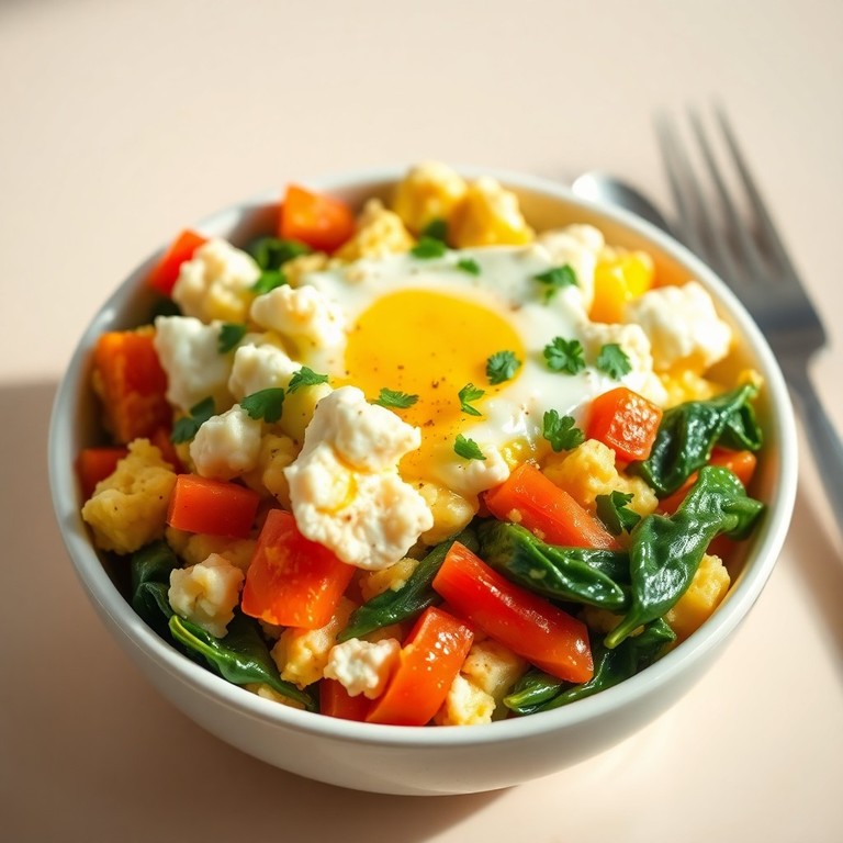 Revuelto Energético de Tofu y Claras con Verduras Frescas