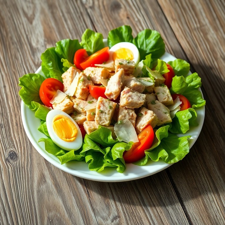 Mediterrane Tonijnsalade met Pecorino en Zachtgekookt Ei