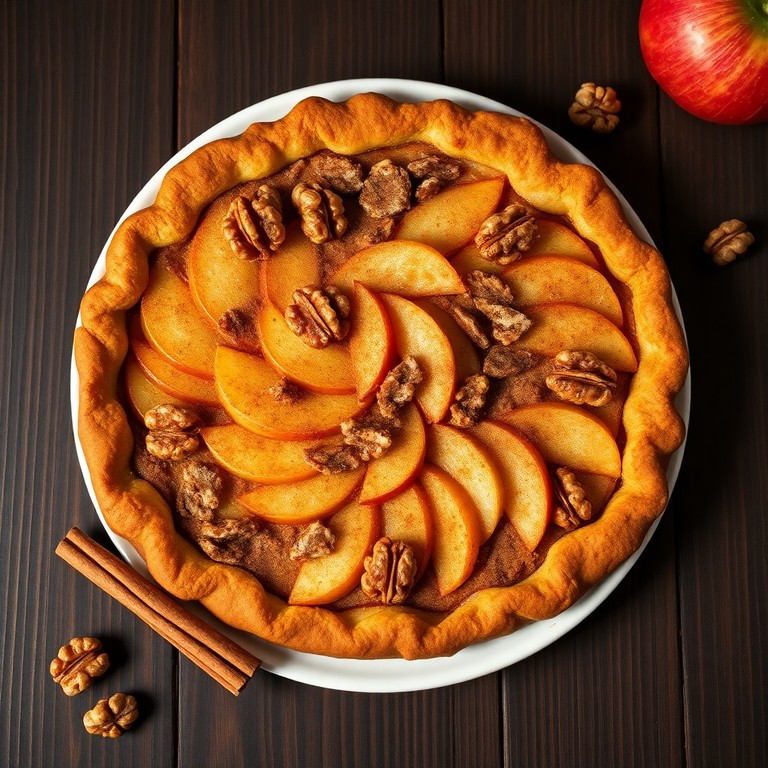 Tarte aux pommes, cannelle et noix à la pâte à base de noix de cajou (Sans Sucre Ajouté)