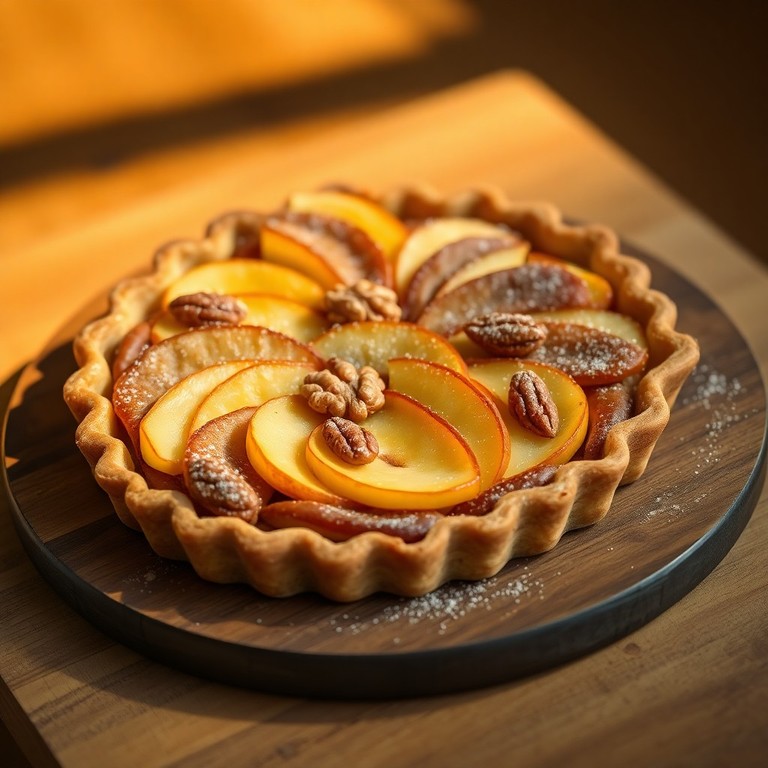 Tarte aux Pommes et Cannelés Croquants aux Noix (Sans Sucre Ajouté)