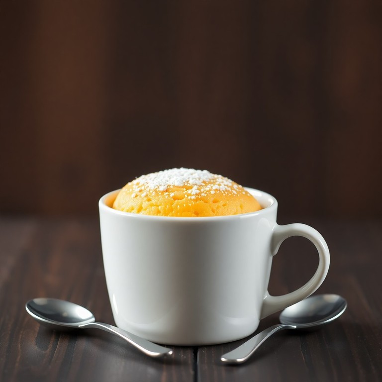 Microwave Egg and Powdered Milk Mug Cake (Flourless)