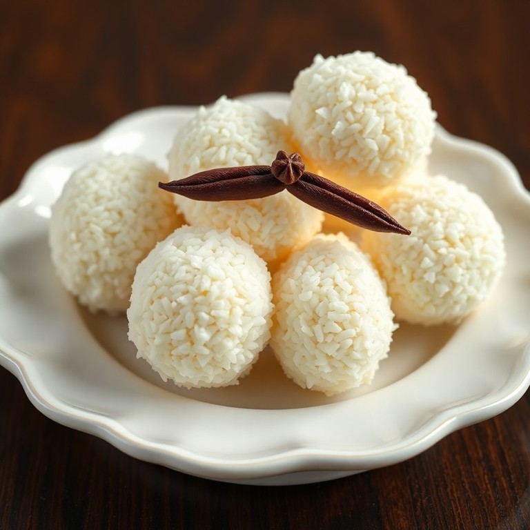 Beijinho Gourmet de Coco com Textura de Tapioca