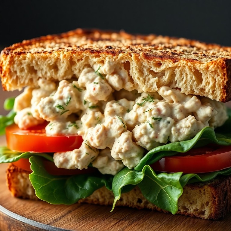 Bocadillo de Atún y Tomate en Pan de Proteínas