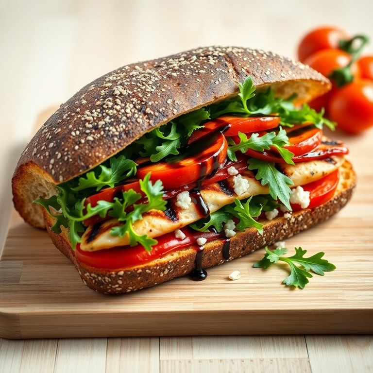 Bocata Mediterráneo de Pollo y Queso Fresco Light