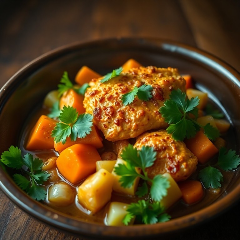 Poulet Épicé à la Créole avec Légumes Racines Express