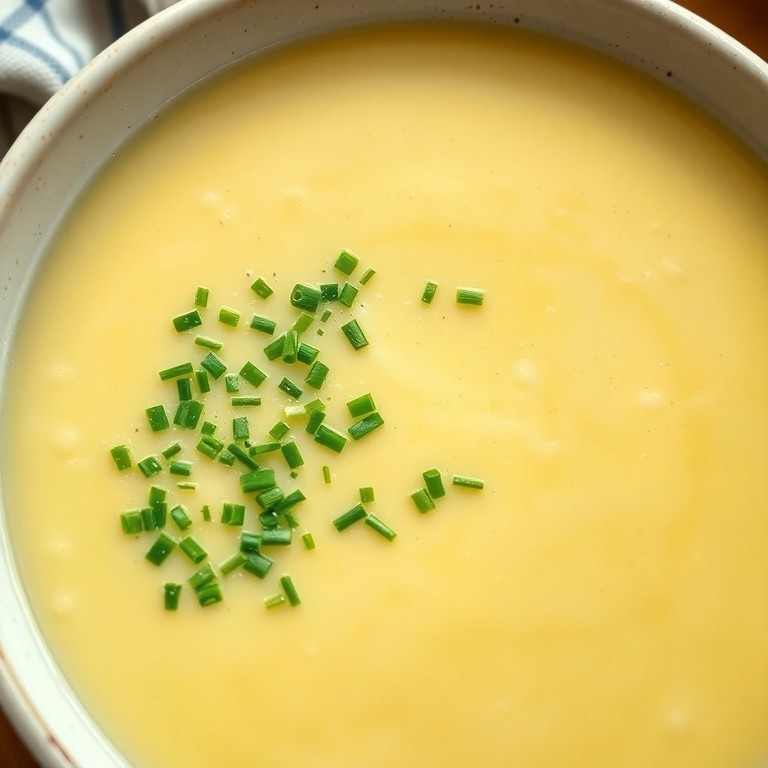 Milde Kartoffel-Lauch-Cremesuppe mit frischen Kräutern