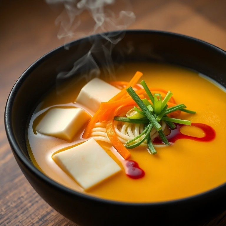 Spicy Ginger Tofu Udon Soup