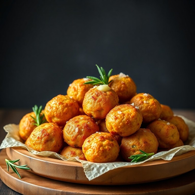 Polpette di Patate, Ceci e Farina al Forno con Burro Aromatizzato