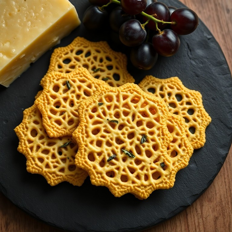 Tuiles de Parmesano Crujientes con Hierbas Aromáticas