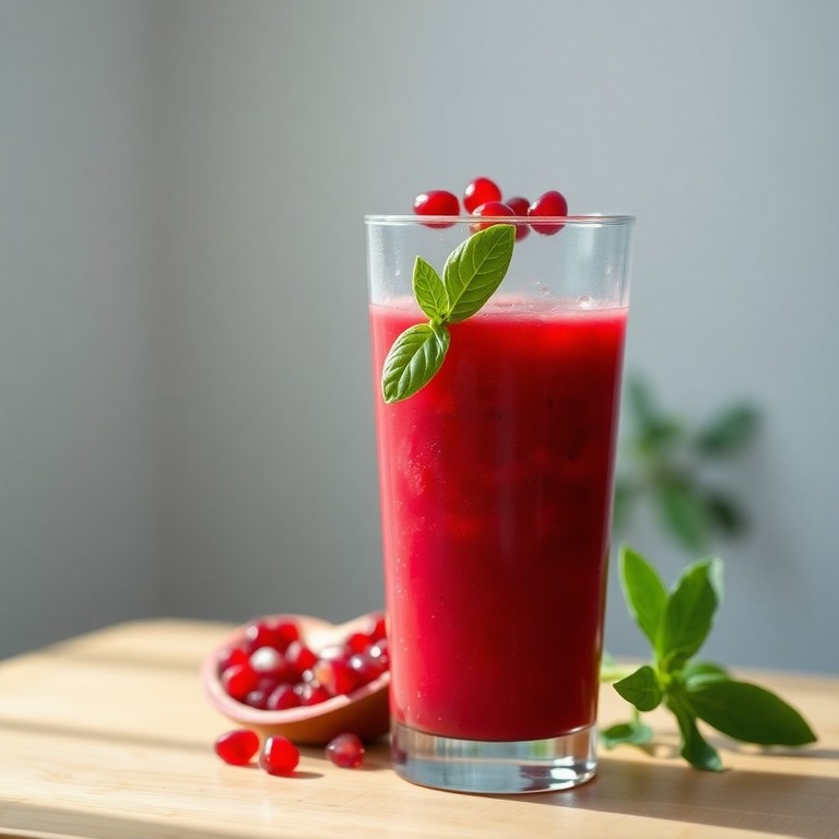 Pomegranate and Basil Harmony Smoothie