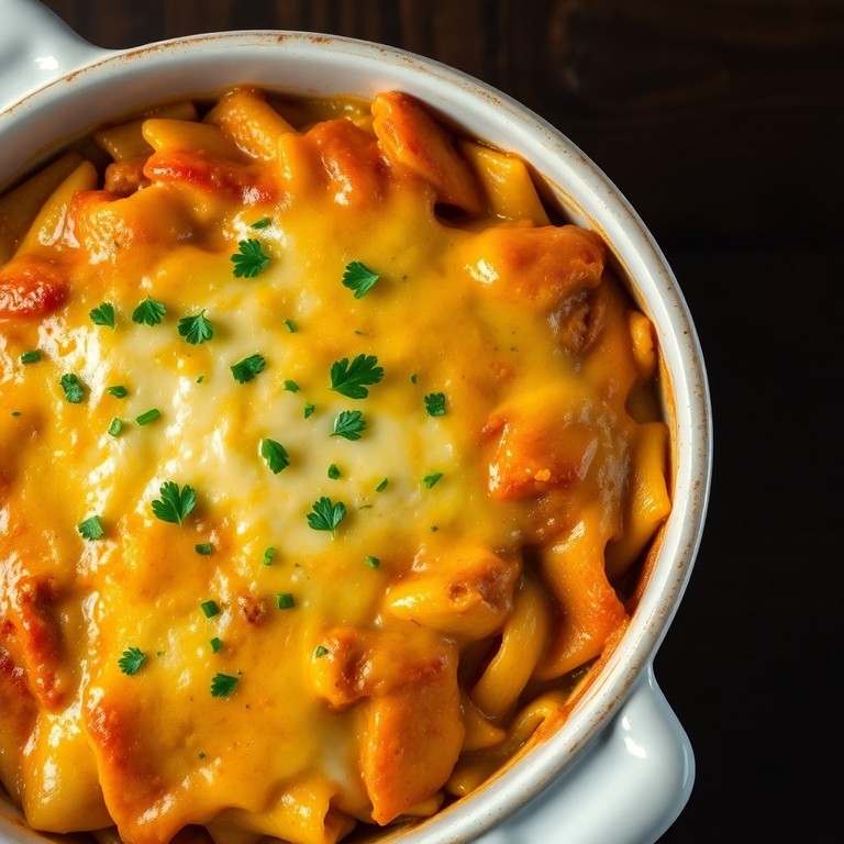 Gratin de Pâtes Crémeux au Bœuf Façon Casimir