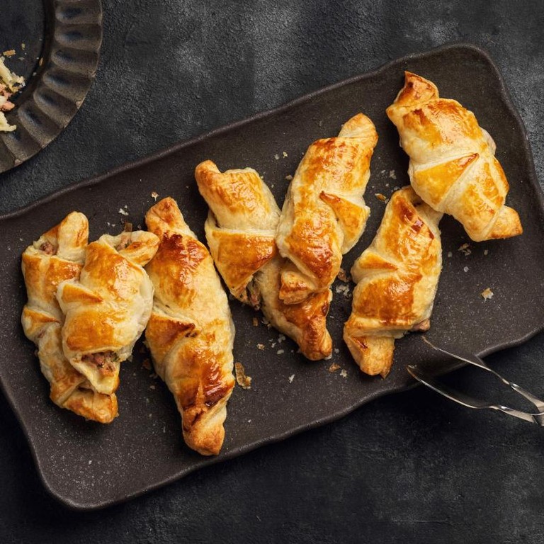 Croissants au jambon