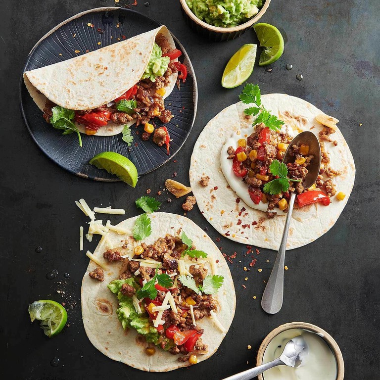 Fajitas à la viande hachée