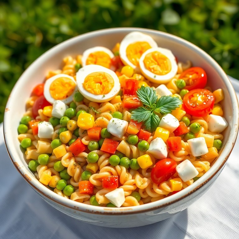 Salade de Pâtes Estivale Méditerranéenne Complète