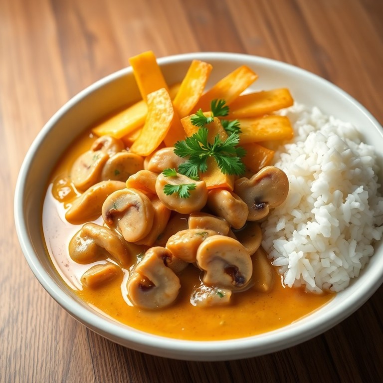 Strogonoff de Frango Clássico com Toque de Mostarda