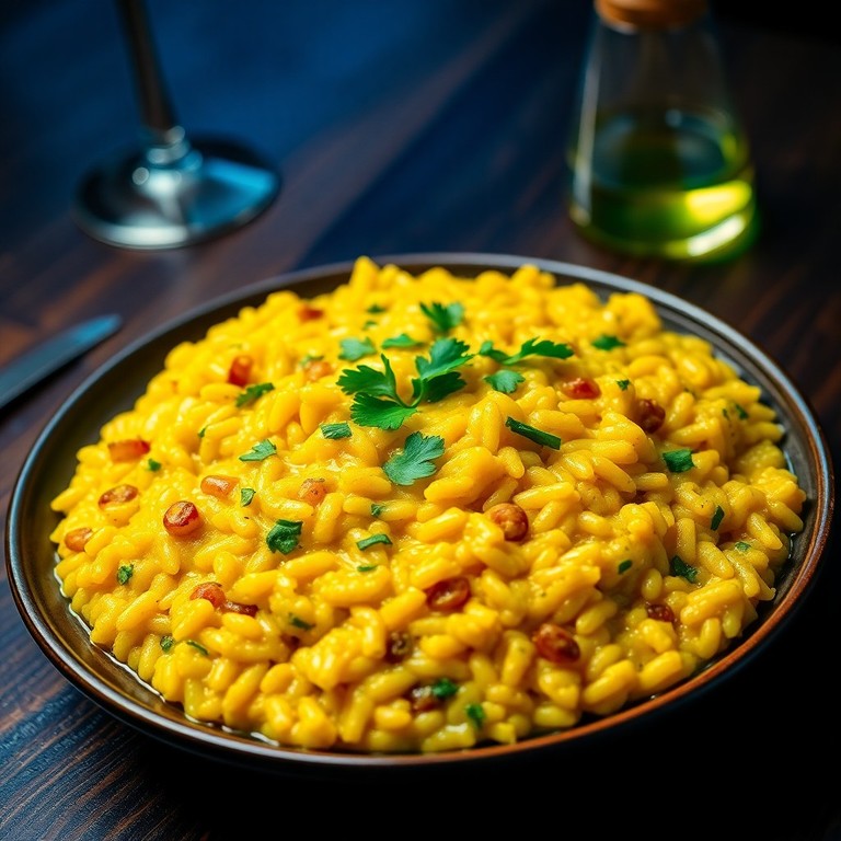 Risotto Cremoso de Verduras y Curry para Celebraciones