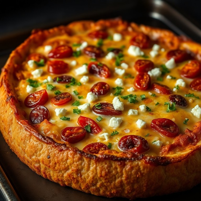 Kroatischer Kartoffelauflauf mit Feta und sonnengetrockneten Tomaten