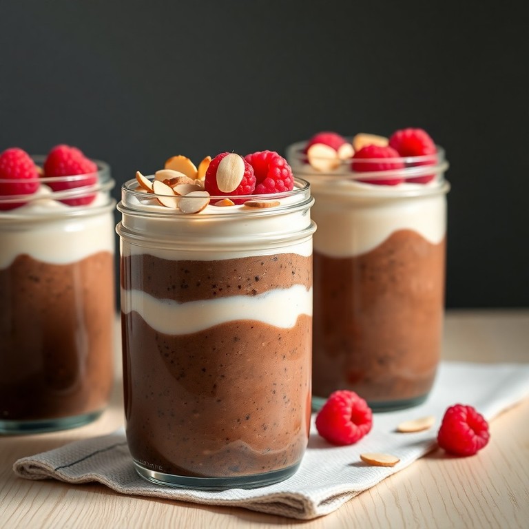 Puding de Chía con Cacao y Vainilla en Capas
