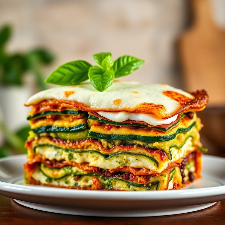 Lasaña Vegetariana de Calabacín y Pesto