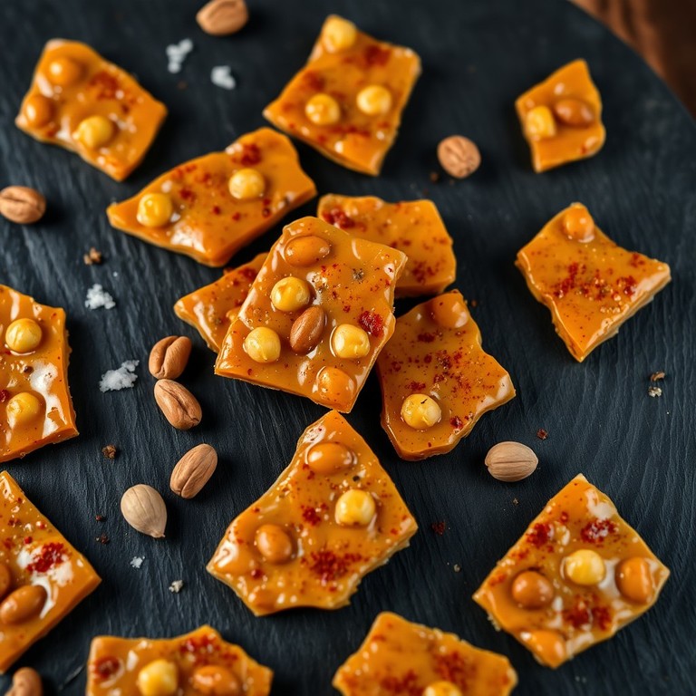 Spiced Piñon Brittle Bark with Chili and Cinnamon