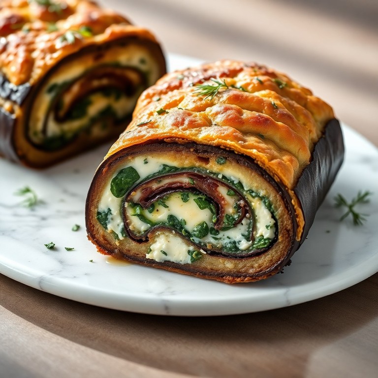 Mediterranean Eggplant and Spinach Terrine