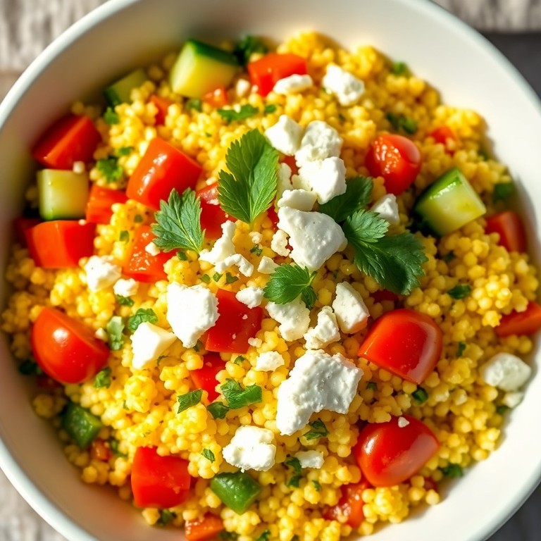 Lemon Herb Couscous with Feta