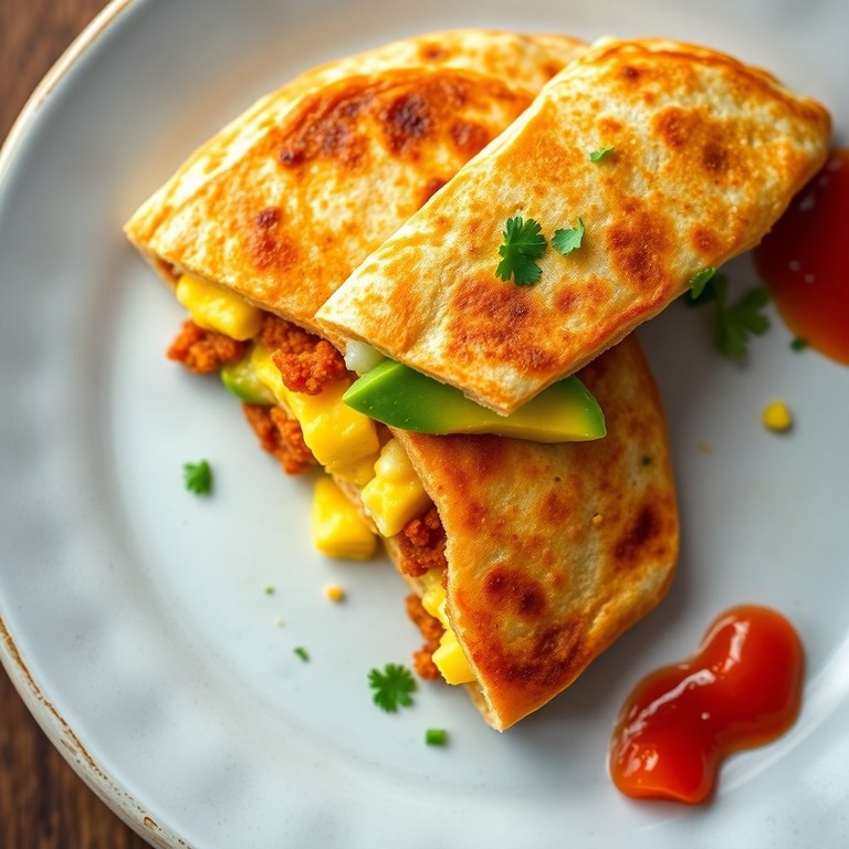 Chorizo & Avocado Breakfast Quesadilla