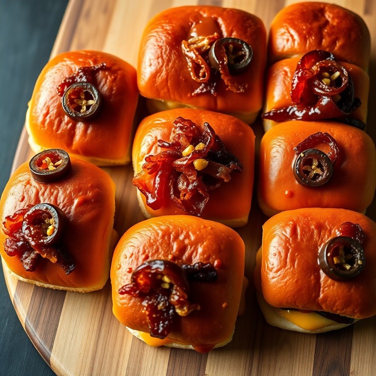 Smoky Gouda Sliders with Canadian Bacon