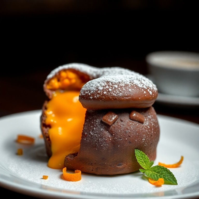 Soufflé fondente con Cuore di Zucca