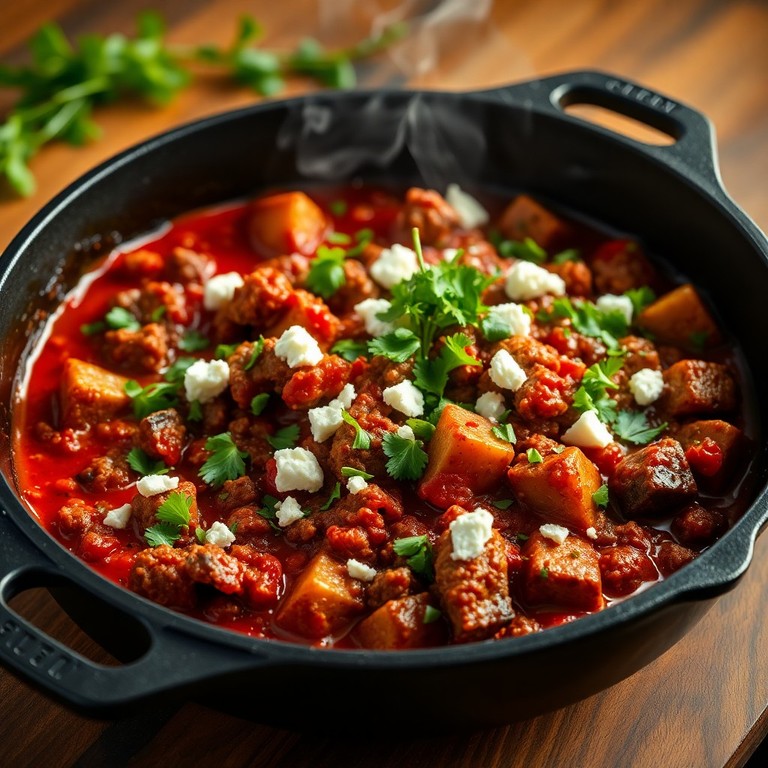 Mediterrane Hackfleisch-Auberginen-Pfanne