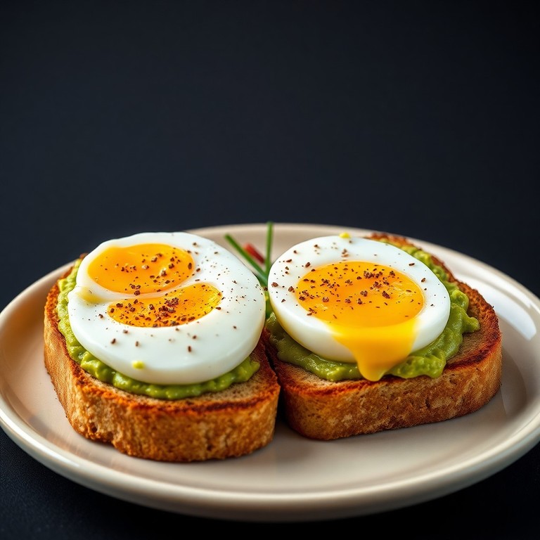 Luxe Groenten Toast met Perfect Gekookte Eieren en Mediterrane Twist