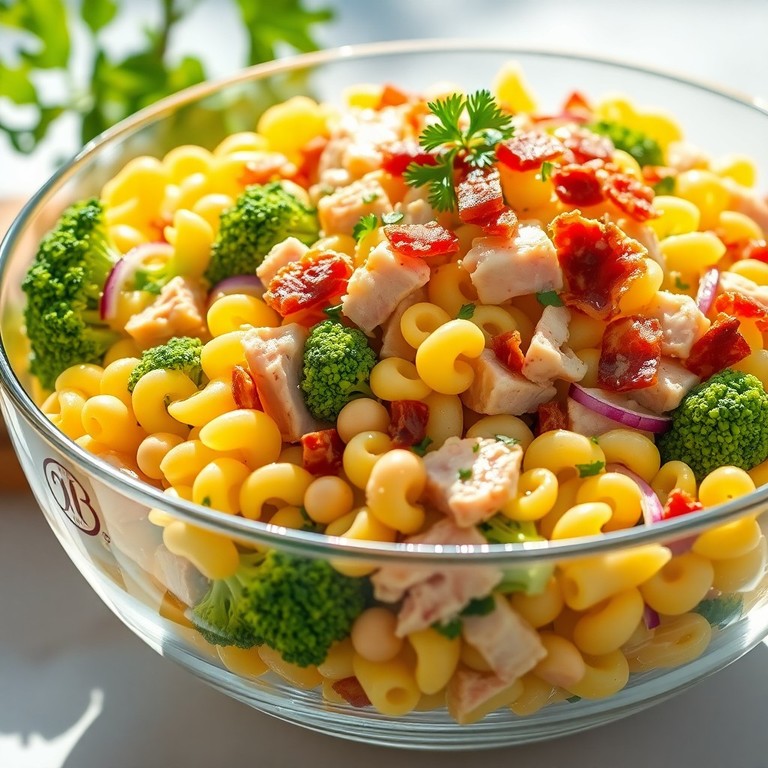 Salada de Massa Mediterrânea Refrescante com Atum e Grão-de-Bico