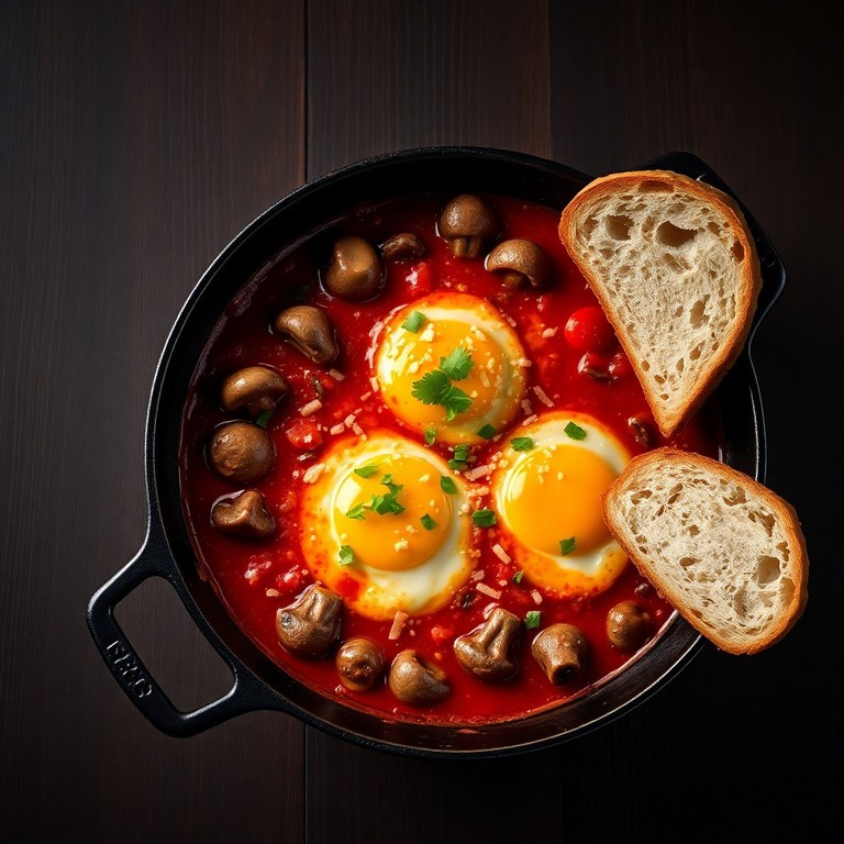 Shakshuka aux Champignons et Parmesan