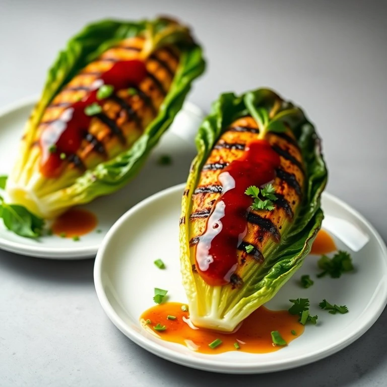 Herbed Grilled Lettuce Steaks with Tangy Vinaigrette